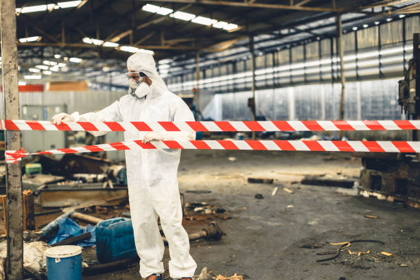 Professional Biohazard technician working in Biola, CA